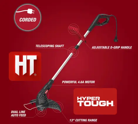 hyper tough electric weed eater
